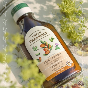 GREEN PHARMACY OLEJEK ŁOPIANOWY Z OLEJEM ARGANOWYM, ODBUDOWUJĄCY 100 ml